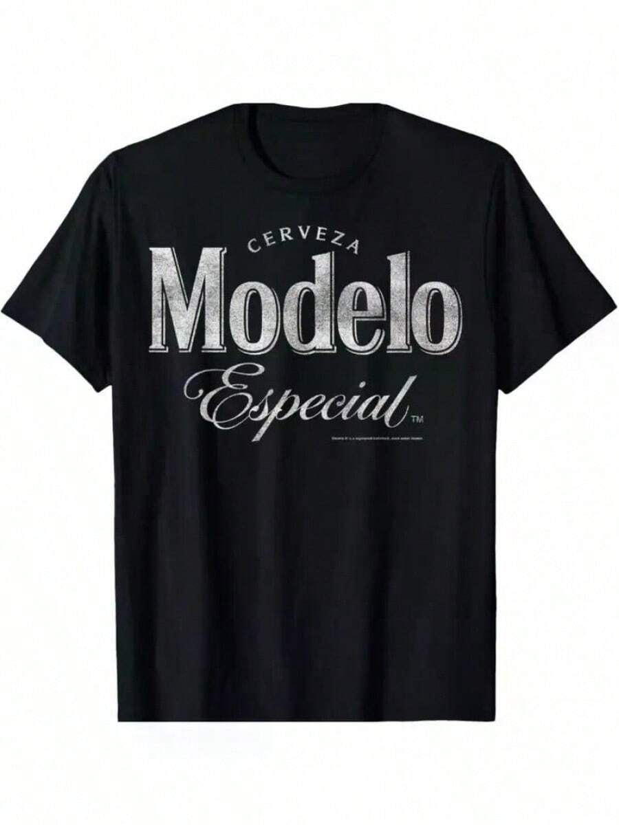 Men Plus Size T-Shirts - Black - View 1