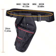 菱形皮套，重型聚酯钻头支架设计，适合佩戴腰带并均匀分布重量，黑色，适合大多数钻头 - 黑色 - 查看 10