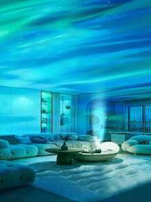 1 Proiettore di effetti di onde dell'oceano e galassia per sale da gioco, feste, proiettore di luci per camera da letto, proiettore di luci a LED per decorazioni per la casa