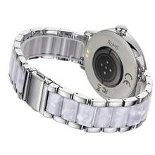 Smartwatch para mujeres, con función de llamadas/marcación inalámbrica, talla grande de 100 modos deportivos, monitoreo del sueño y gestión de funciones femeninas, viene con una correa de silicona y es compatible con Android e iOS. Es el regalo perfecto del Día de San Valentín para su ser querido. - Reloj con correa de acero plateado + correa de silicona. - Ver 2