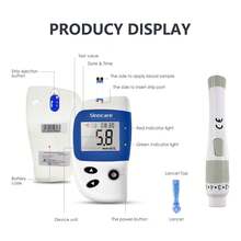Sinocare Accu2 Blood Glucose Monitor Fullset In Mmol/L With 100 Test Strips - KIT With 100 Strips - View 3
