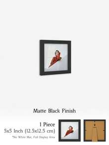 XXBANZHUAN 多种尺寸方形相框：30x30厘米/25x25厘米/20x20厘米/15x15厘米/13x13厘米/10x10厘米 | 6种现代饰面（哑光黑/浅木色/棕色/金色/白橡木色/米色） | 防碎高清亚克力玻璃，配有锯齿挂钩，方便墙面安装 | 适用于家居、办公室墙面和桌面展示 | 婚礼、生日、乔迁之喜的独特礼物