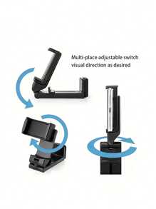 Simple Multifunctional 360° Rotating Cell Phone Holder, Lightweight And Portable, Easy To Install, Car Cell Phone Holder Dashboard Mirror Car Navigation Bracket, Universal Plane Journey Cell Phone Support Bracket, Car Car, Travel Vacation, Air Travel Essential Cell Phone Holder, Multifunctional Multi-Scenario Use, Office Use, Use At Home, Desktop Use, Car Use, Journey Use Perfect Holiday Gift, Perfect Mother's Day Gift