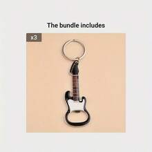 1pc Guitar Shaped Keychain, Ideal Gift For Men, Key Ring For Car Keys - Multicolor - View 18