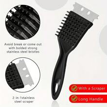 1 pièce Brosse de nettoyage pour grille de barbecue en fil d'acier