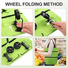 Wheeled Luggage Bag Foldable Storage Bag Transformable Into A Handbag Lightweight Trolley Case Messenger Bag Large Capacity Design Suitable For Travel And Shopping