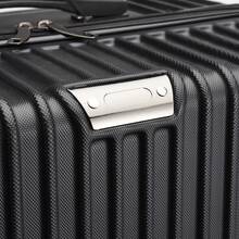 3-Piece Travel Suitcase Set, Family Travel Suitcase, Trolleys, Hard-Shell Luggage Set, 20" / 24" / 28", ABS, Black - Black - View 9