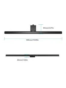 Adjustable Curved Monitor Lamp, Computer Desk Lamp, LED Screen Light Bar With Touch Control, Office Eye-Caring Screen Light - Black Curved Surface-39.8CM - View 13