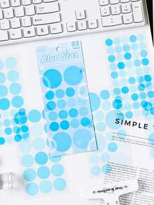 Dot Party Stickers Set, 6pcs-Pack Removable And Self-Adhesive Round Tags In 4 Colors For DIY, Notebook, Dairy And Office School Students - Multicolor - View 8