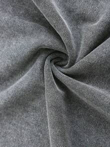 VHUTHK (220 Pure Cotton T-Shirt) 'GOD IS BIGGER' Letter Print, Suitable For Men's Casual, Comfortable, And Fashionable T-Shirt, Street Style Cotton - 灰色 - 查看 5