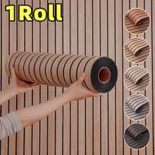 1 Rotolo, Carta da parati 3D autoadesiva spessa 4 mm, design a grana di legno - Tipo autoadesivo SXP, adatta per decorazione fai-da-te domestica, perfetta per soffitti, pareti divisorie e superfici curve, può essere utilizzata su pareti, pavimenti e soffitti, adatta per soggiorno e altri spazi.