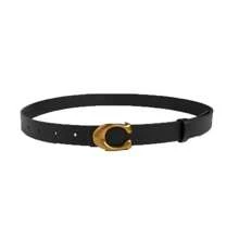 Ceinture à boucle en forme de C minimaliste, polyvalente pour les jeans et les tenues décontractées, pour femmes