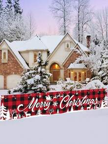 1 件大型圣诞快乐横幅，40*200 厘米涤纶红色圣诞户外横幅，圣诞装饰品 2024 适用于家居装饰圣诞节户外和室内悬挂装饰节日圣诞节假期派对装饰用品，圣诞节 - 彩色 - 查看 11