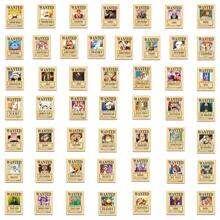 ONE PIECE 50PCS Cartoon Anime One Piece Zoro Ace Wanted Posters Stickers Cool Graffiti Decals DIY Phone Suitcase Laptop Fridge Wall Decoration Stickers Room Decor Home Decor Wall Stickers Personalised Stickers