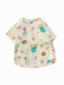 Balabala Baby Short Sleeve T-Shirt Girls' Top 2025 Summer New Cute Stylish - Yellow-green Hue - View 5