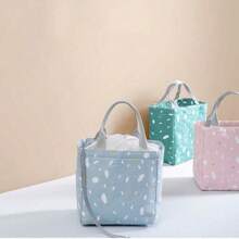 1pc Large Capacity Insulated Picnic Camping Beach Fresh Food Lunch Dinner Bag, Portable Outdoor Lunch Box With Stylish Design