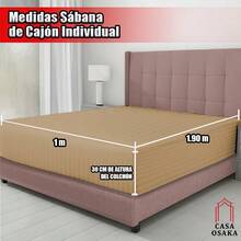 Sábana de Cajón Ajustable | Tela Fresca, Suave y Ligera | Tacto Algodón | Transpirable | Tallas Individual, Matrimonial, Queen Size y  King Size | Varios Colores | El regalo perfecto para Mamá - Rosa Fucsia - Ver 2