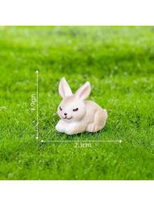 1pc Cute Easter Rabbit Blind Box Miniature Figurine, Decorative Accessory For Car, Desktop, Photography, Dollhouse, Birthday, Holiday Gift