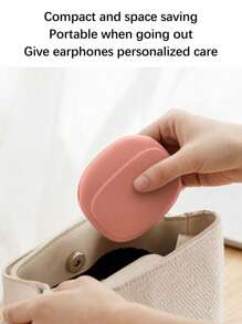 Estuche organizador portátil de silicona para cables de auriculares, compacto y conveniente para almacenar auriculares, cables, unidades USB, llaves y otros accesorios digitales pequeños