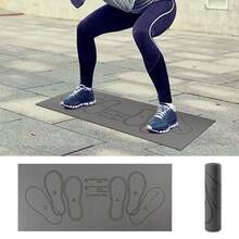 1 件纯色 0.6 厘米/0.24 英寸深蹲垫、运动垫、防滑瑜伽垫、瑜伽垫、阶梯式深蹲垫、深蹲垫，适用于健身普拉提锻炼、健身工具厚瑜伽垫健身垫带背带，适合体操、锻炼、普拉提、居家锻炼 - 80*35*0.6cm - 查看 5