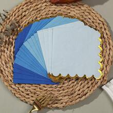 100pcs, 25 Solid Color Hot Stamping Shaped Napkins In 4 Colors Each, Wedding, Birthday, Garden, Party Decoration Napkins, Used For Restaurant, Kitchen, Coffee Shop Decoration Supplies - Multicolor - View 7