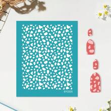 Clay Silk Screen Printing Stencils, Small Flower/Branch/Leaf Pattern, Polymer Screen For Handmade Crafts, Earring Making, Scrapbooking & Stamping - Multicolor - View 15