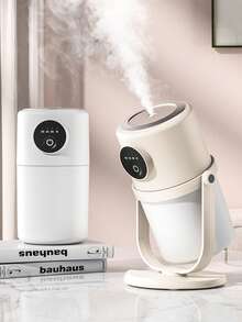 New Humidifier - Smart Home High Capacity Atomizer, USB Powered Quiet Nightlight, Small Air Purifier Humidifier, Tabletop Dual Mist Humidifier For Office, Bedroom, Portable, Large Mist Output, Refilling - Humidifier - View 2