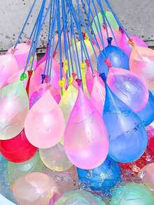 555pcs Water Balloons, Summer Toy, Water Balloon Games, Party Balloons, Essential For Valentine's Day, Mother's Day, Graduation Season
