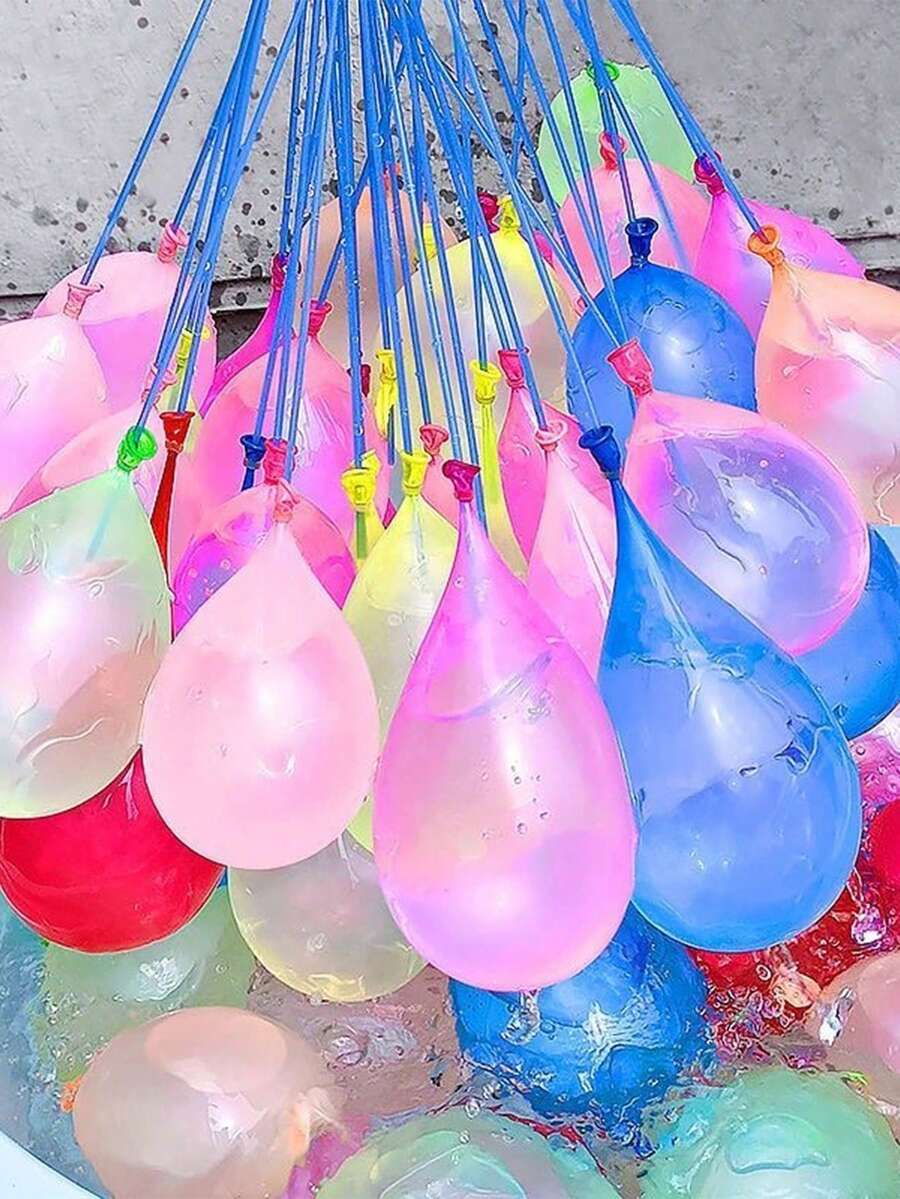 555pcs Water Balloons, Summer Toy, Water Balloon Games, Party Balloons, Essential For Valentine's Day, Mother's Day, Graduation Season