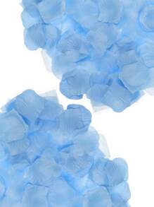 100/1000 Pétalos de Rosa Azul Claro. Estos pétalos artificiales están llenos de una atmósfera romántica y se pueden usar como pétalos para lanzar en fiestas. Son artículos para fiestas, adecuados para decoraciones de bodas, decoraciones de propuesta, decoraciones de fiestas, decoraciones del Día de la Madre, decoraciones del Día de San Valentín, decoraciones de ceremonias de graduación. También se pueden usar para la decoración del hogar y los arreglos florales de la boda.