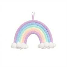 1pc/3pcs Handmade Woven Daisy, Rainbow, Butterfly Wall Decor, Boho Nordic Style! Lovely Wall Hanging For Kids Room, Living Room, Bedroom, Home Decor, Daily & Festival Decoration, Creates Cozy Ambience - Multicolor - View 13