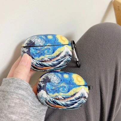 星空风格蓝牙耳机保护壳 适用于 Studio Buds/Buds+ 无线耳机
