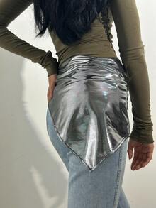 1pc Women's Classic Colorful Triangular Headscarf, Ladies Sheer Neck Scarf Shawl For Sun Protection, Suitable For Dresses - Multicolor - View 2