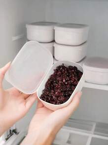 3 pièces de petits contenants de stockage de riz, boîtes à bento pour la préparation de repas de riz complet/riz brun, contenants de stockage alimentaire pour le réfrigérateur, sûrs pour le micro-ondes et le congélateur, taille compacte pratique, fournitures scolaires