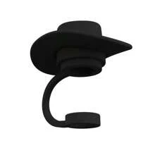 1/3 pezzi Tappo riutilizzabile in silicone anti-polvere - Set copertura per cannucce, cappello da cowboy, tappo in stile cartoni animati (adatto a misure universali da 6-10mm)