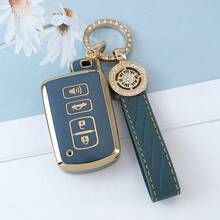 Funda para llavero con llavero para Highlander, Avalon, Camry, Corolla, RAV4. Protección suave de TPU contra caídas y polvo. Elegante y de alta gama, adecuada para mujeres. - Llavero 22 - Ver 12