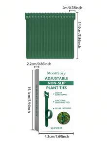 1 Packung 30 Stücke Pflanzenbinder, vielseitig einsetzbare verstellbare Bindeschnüre für Garten/Innenraum, unterstützen Kletterpflanzen, sichern empfindliche Äste, einfach zu verwenden und wiederverwendbar