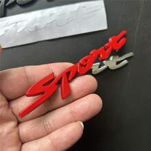 1pc Metal Car Badge "SPORT" Sticker, Applicable For Car Rear Trunk, Side Body Decoration Accessories - Multicolor - View 6