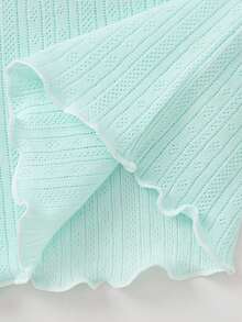 Balabala Áo thun tay ngắn cho bé gái 2025 mùa hè ngọt ngào - hồng xanh - Xem 6