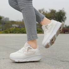 青少年轮式运动鞋，拼色休闲运动鞋