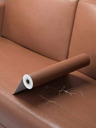 DIY Artificial Leather Repair Patches - Self-Adhesive Artificial Leather Tape For Sofa, Armchair, Bench And Car Seat - Use Brown Faux Leather Repair Tape To Patch Holes And Reinforce Furniture