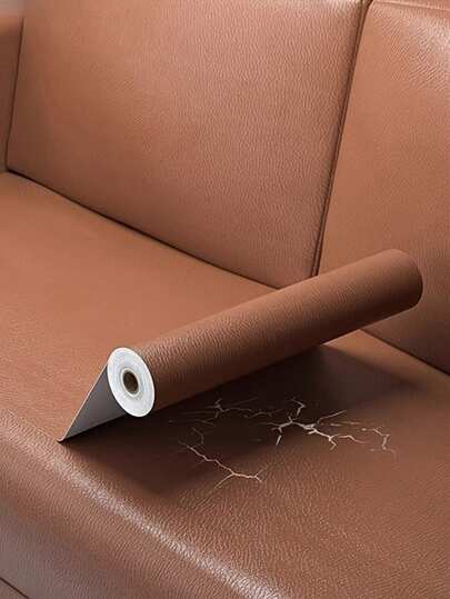 DIY Artificial Leather Repair Patches - Self-Adhesive Artificial Leather Tape For Sofa, Armchair, Bench And Car Seat - Use Brown Faux Leather Repair Tape To Patch Holes And Reinforce Furniture