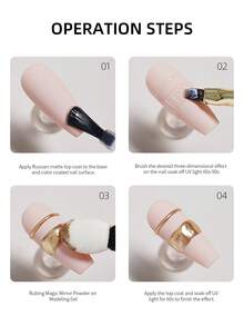 2瓶15毫升Rubbian哑光指甲油，持久透明橡胶涂层，LED UV强韧指甲，高光泽亮面封层凝胶指甲油 - 無色 - 查看 9