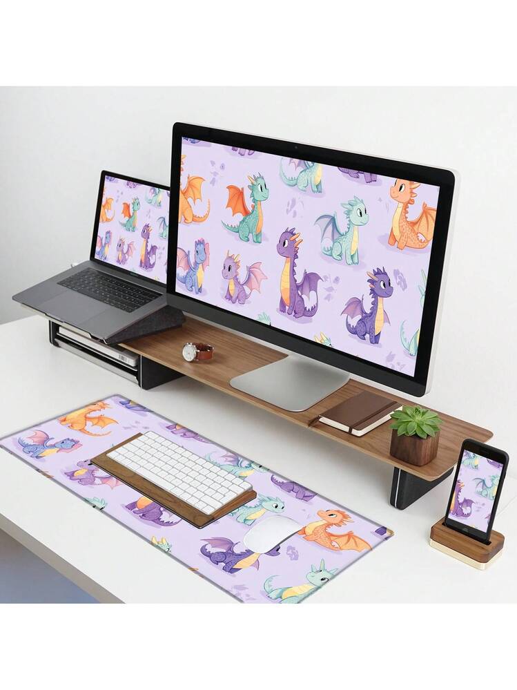 Tappetino Mouse Grande 80x30 Cm Con Teschio | Impermeabile, Antiscivolo Per Gioco E Ufficio
