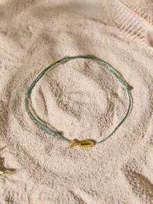 Tropiscape 1pc Lucky Fish Anklet With Unique Design And Fish Braided Foot Chain Autumn Winter Gifts - Multicolor - View 3