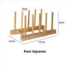 2025 DIY Locker Bamboo Drain Rack Wooden Plate Rack Dish Rack Kitchen Organizer For Plates/Cutting Boards/Plates/Cups/Pot Lid