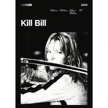 1 幅黑白电影海报经典恐怖恐怖电影极盗车神低俗小说帆布画印刷品墙壁影院家居装饰礼品可选画框 - 彩色 - 查看 38