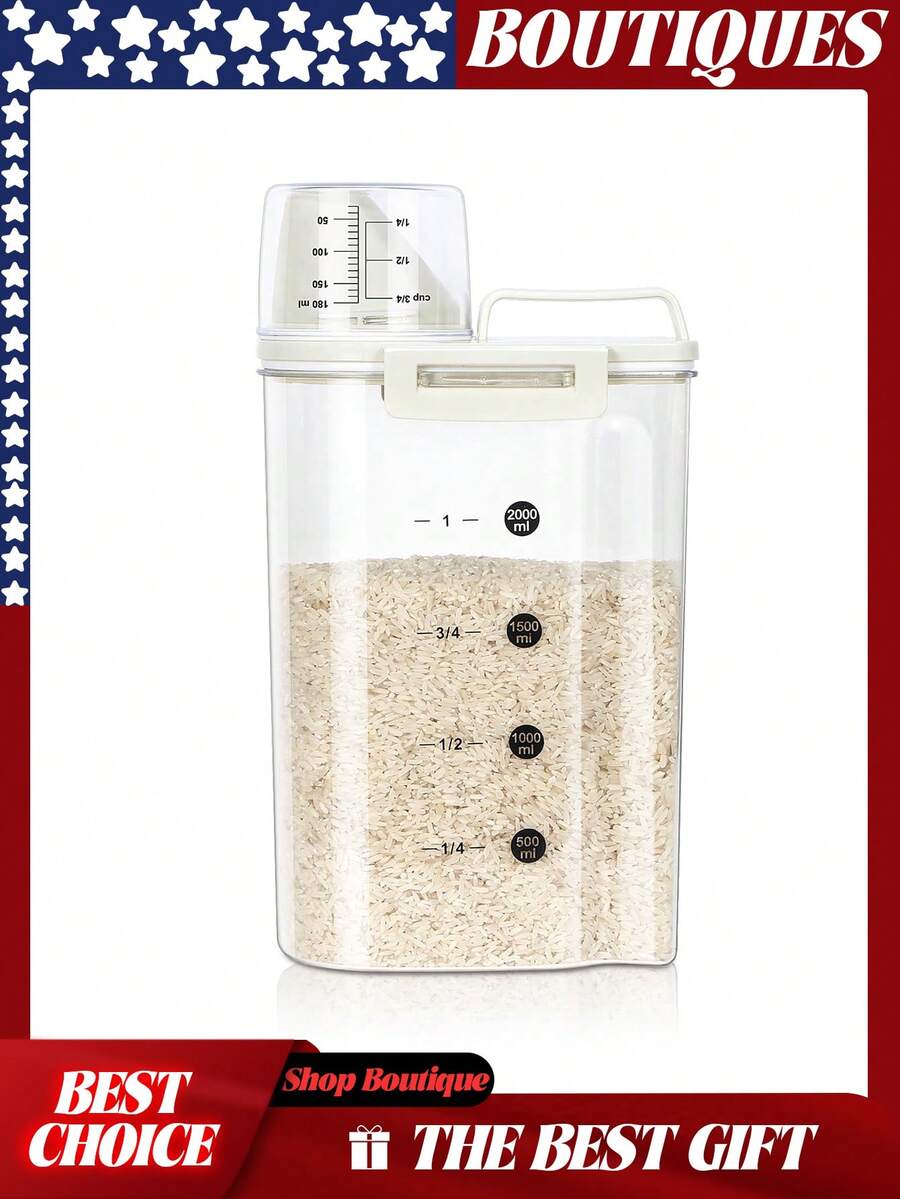 Envases de almacenamiento de cereales, dispensador de arroz, envase de cereales, contenedor de arroz, recipiente de almacenamiento de harina, contenedor de harina, dispensador de recipiente de arroz, recipiente de almacenamiento de granos, recipientes de harina y azúcar, envases de almacenamiento de cereales, dispensador de arroz, recipiente de almacenamiento de arroz, recipiente de almacenamiento de comida para perros, dispensador de cereales, recipientes de almacenamiento de alimento para mascotas, recipiente de comida para perros, recipiente de alimento para mascotas, recipiente de almacenamiento hermético para comida de perro, recipiente de almacenamiento de semillas de pájaros, recipiente de comida para gatos, contenedor de comida para perros, recipiente de almacenamiento de arroz, recipiente de almacenamiento de alimentos de cocina de plástico para despensa con taza, recipiente de alimentos pequeños para perros y gatos con dispensador - Cristalino y beige - Ver 1