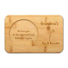 1 件 23x15x1.5cm 个性化茶和饼干板，个性化礼品，乔迁礼品，爷爷礼品，妈妈礼品，感谢礼品，茶礼品，咖啡礼品 - A3-Birthflower Pattern - 查看 10