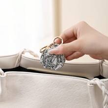 CASEGRACE 1pc Portable PU Leather Jewelry Box, Small Cute Jewellery Earring Ring Organizer Box, Travel Jewelry Storage Case, Mini Storage Box - Perfect Girl Women Gift For Wedding, Travel Wedding Travel Essentials Holiday Essentials Summer For Women Storage Organizer Gift Back To School